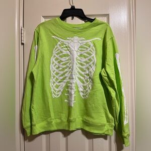 Lime Green Skeleton Jogger Set